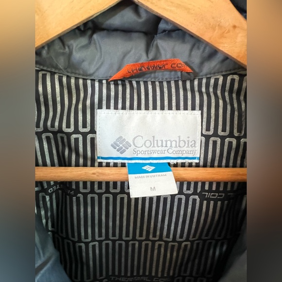 Mens Columbia Gray Puffer Jacket Size Medium - Picture 7 of 13